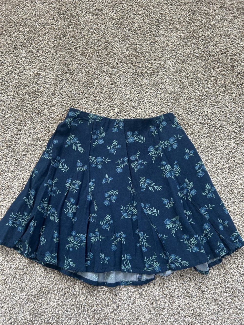 American Eagle Outfitters Navy Floral Skirt